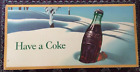 Rare Large Size 1946 Coca Cola Cardboard Advertising Sign 56'"x 27" WINTER SNOW