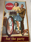 1945 Original Coca Cola Cardboard Sign