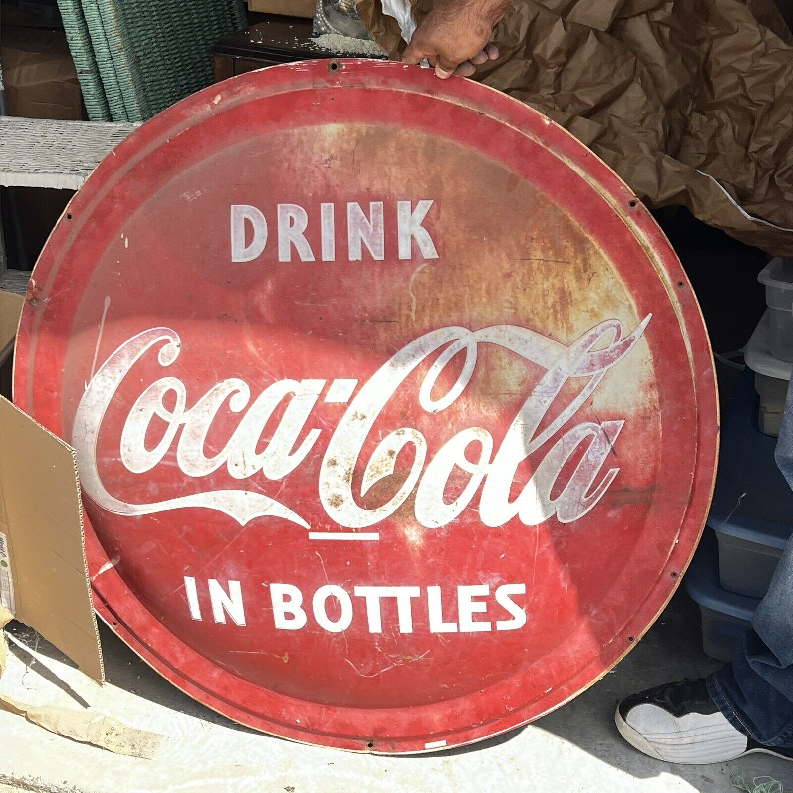 Vintage coca cola signs original 1950s.
