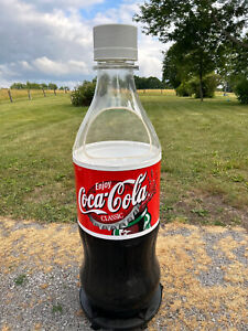 Vintage Paul Flum Coca Cola 68" Plastic Bottle Ice Chest, Org. Box, & Papers