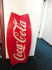 Coca Cola Metal  Fishtail Sign 42" Vintage 60s