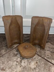 Vintage 3 Piece Cast Iron 16 oz  Coca Cola Bottle Mold