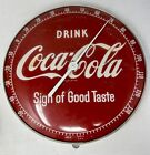 AUTHENTIC & ORIGINAL ''DRINK COCA-COLA'' Thermometer WORKS 12 INCH