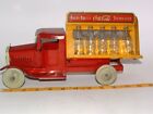 * 1930s METALCRAFT PRESSED STEEL COCA-COLA BOTTLE TRUCK 11" LONG w BOTTLES !