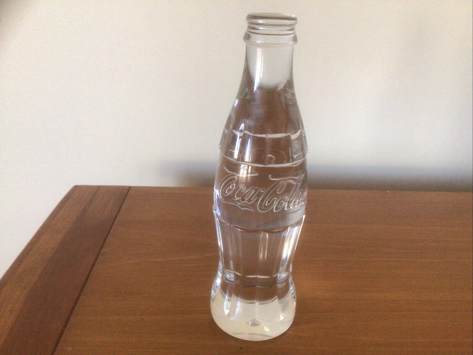 Super Rare Steuben Crystal Coca Cola bottle 125th Anniversary