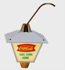 Original 60's Coca Cola  Ligh Up Lantern Rotating Spinning Advertising Sign