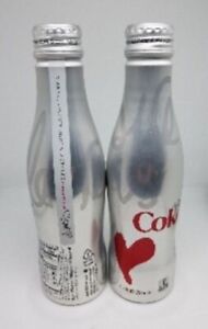 New ListingCoca Cola Heart Truth/Diane Von Furstenburg / 2-  Diet Coke Aluminum Bottles
