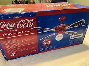 Coca Cola Ceiling Fan And Globe Light NIB S0314