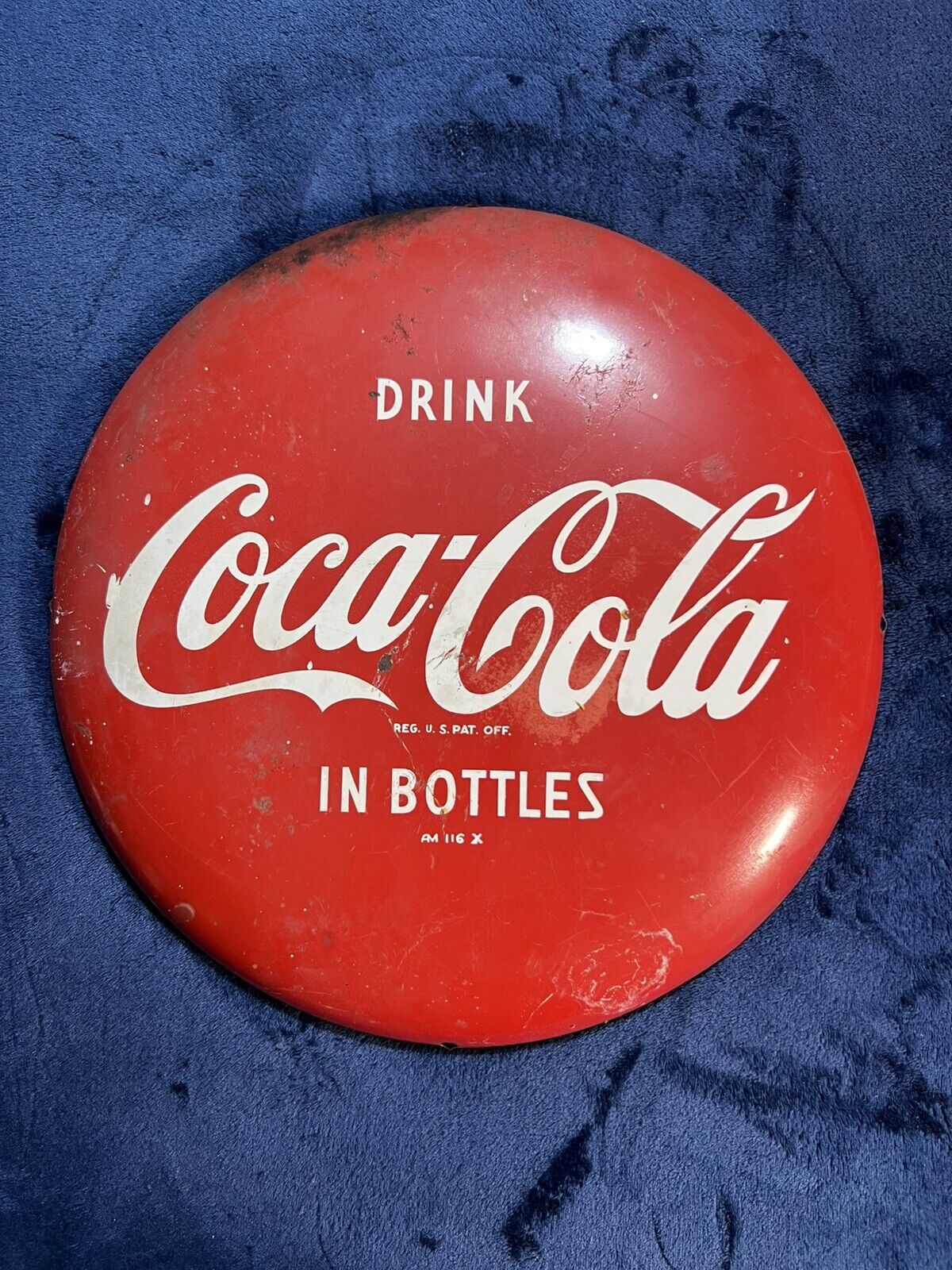 New ListingVintage “Drink Coca-Cola In Bottles” Metal Sign AM 116 X