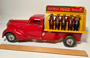 Vintage 1930's METALCRAFT Pressed Steel COCA-COLA COKE DELIVERY TRUCK Art Deco