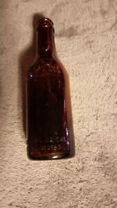 Dark Amber Coca Cola  Shoulder  Script Straight Sided Bottle  DALTON, GA.