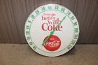 1950s Coca-Cola Soda White Thermometer 18" Round Harder to find size