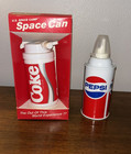 Vintage 1985 Pepsi Cola And Coca Cola  Astronauts  Soda Space Can NASA Cola Wars