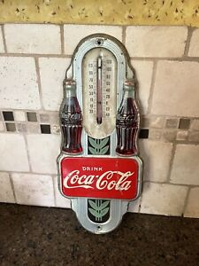 New ListingVintage ORIGINAL 1940's Coca Cola Double Thermometer