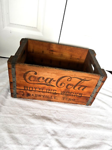 "RARE" VINTAGE COCA COLA NASHVILLE TENN BOTTLING WORKS 24 PACK WOOD CRATE