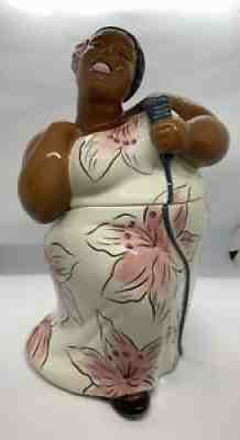 Clay Art Cookie Jar â?? Jazz Divaâ? Handpainted 2001 South San Francisco