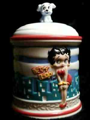 Betty Boop City Scape Cookie Jar San Francisco Music Box Co. 2001 Imperfections
