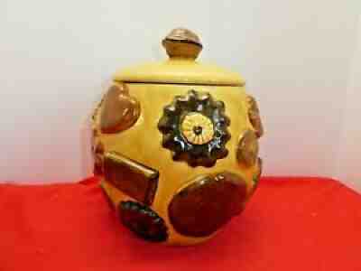 Vintage 1950 ??s Marked LOS ANGELES POTTERY ?Cookies All Overâ? Cookie Jar