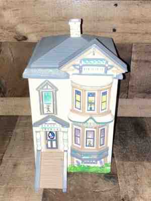 Handcrafted Victorian House Cookie Jar San Francisco Barquero Ceramics Petaluma