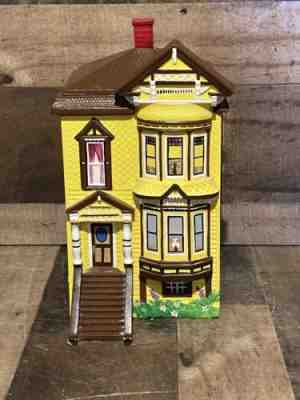 Handcrafted Victorian House Cookie Jar San Francisco Barquero Ceramics Petaluma