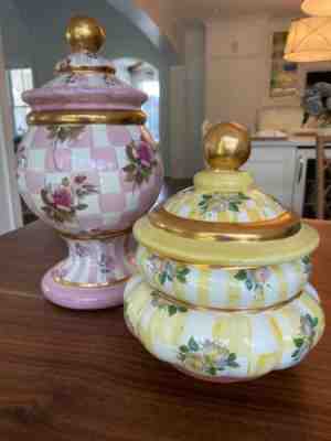 MacKenzie Childs set of two canisters for Brooke