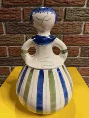 Vintage Hedi Schoop Darner Doll Ceramic Cookie Jar Los Angeles Potteries #64