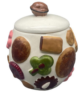 Los Angeles Pottery "Cookies all Over" Cookie Jar 1950's Mid-Century MCM