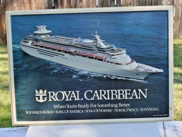 ROYAL CARIBBEAN Cruise Ship Travel Agency Boat Sea Display Sign