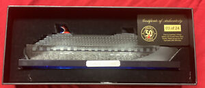 Carnival Cruise Radiance 3D Ship Crystal Glass Model Limited Edition 50th 03/24