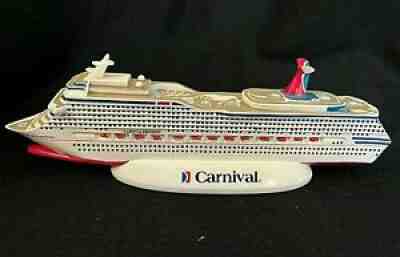 Carnival Cruise Vacations "Carnival Freedom" Heavy Resin 10 1/2" Model Ship