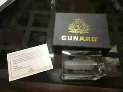 Cunard Queen Victoria Laser Cut Paperweight Inaugural Voyage December 2007 NEW