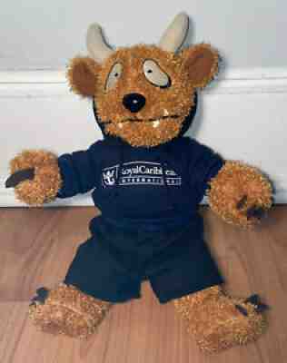 Cruise Royal Caribbean Plush Stuffed Animal Horns Monster? w/ Outfit 2007