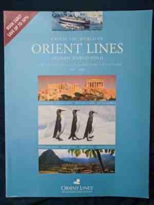 Orient Lines & CMV Cruise Brochure Lot