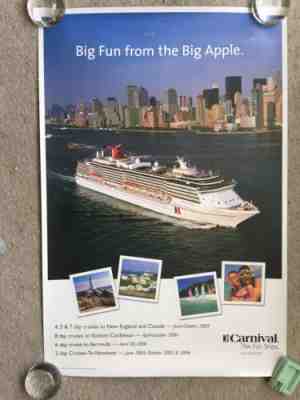 Carnival Cruise Lines - Big Fun from the Big Apple - Original Poster - 2005