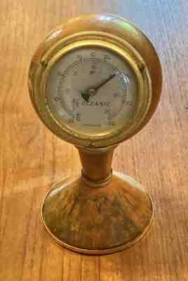 Rare Antique Bakelite Caitlin SS Oceanic Cruise Ship Ocean Liner Thermometer