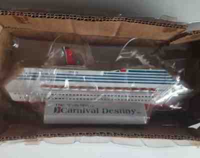 Carnival Cruise Lines Resin Ship DESTINY Renamed 2013 SEALED in Plastic 10"