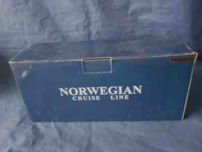 S.S. NORWAY - NORWEGIAN CRUISE LINE - BOXED RESIN SHIP MODEL BOUGHT O/B IN 2001