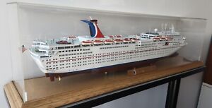 Carnival Fantasy Cruise Ship Model, REPLICA, WITH DISPLAY CASE