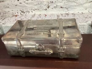 1997 CELEBRITY CRUISES  JEWELRY BOX TRAVEL TRUNK By Godinger Silver Vtg Collecti