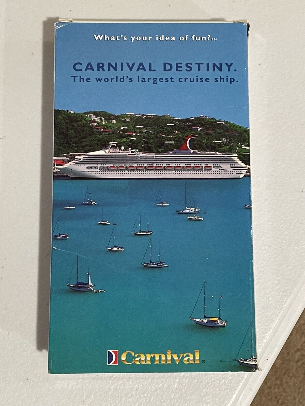 Vintage VHS Carnival Cruise Line Destiny Sunshine RARE 1990s Worlds Largest Ship