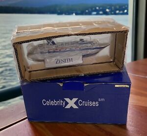 Vintage Celebrity Cruise Lines ZENITH Cruise Ship Model 8 " New Open Box Read