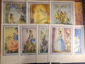 Lot of 9 - French Line CGT - SS France Cruise Ship, Jean A. Mercier Menus - 1968