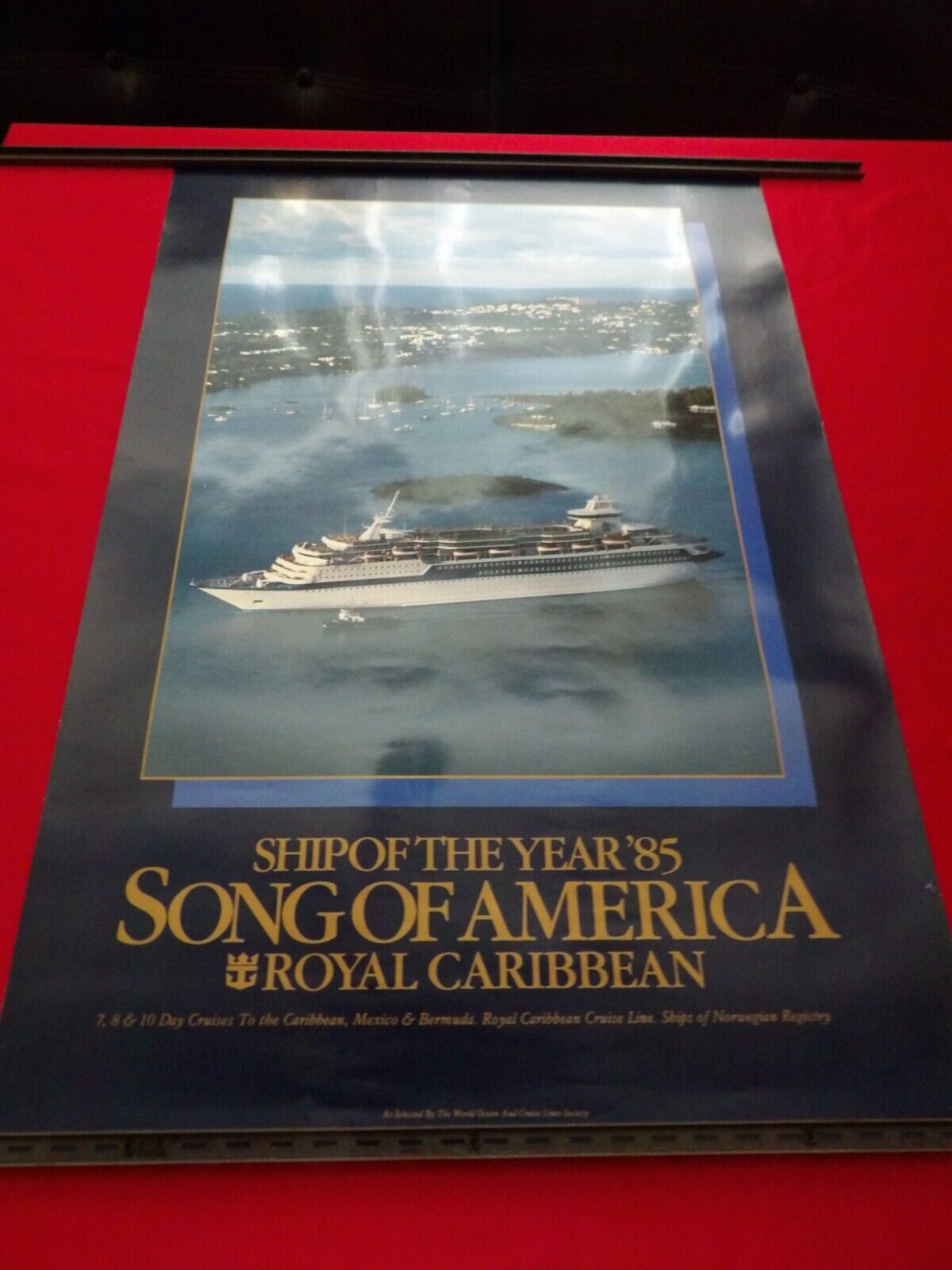 3-Vintage Norwegian Cruise Line Posters 1980's