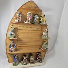 DANBURY MINT Teddy Bear Figurines Perpetual Calendar Beehive 2004 Vintage