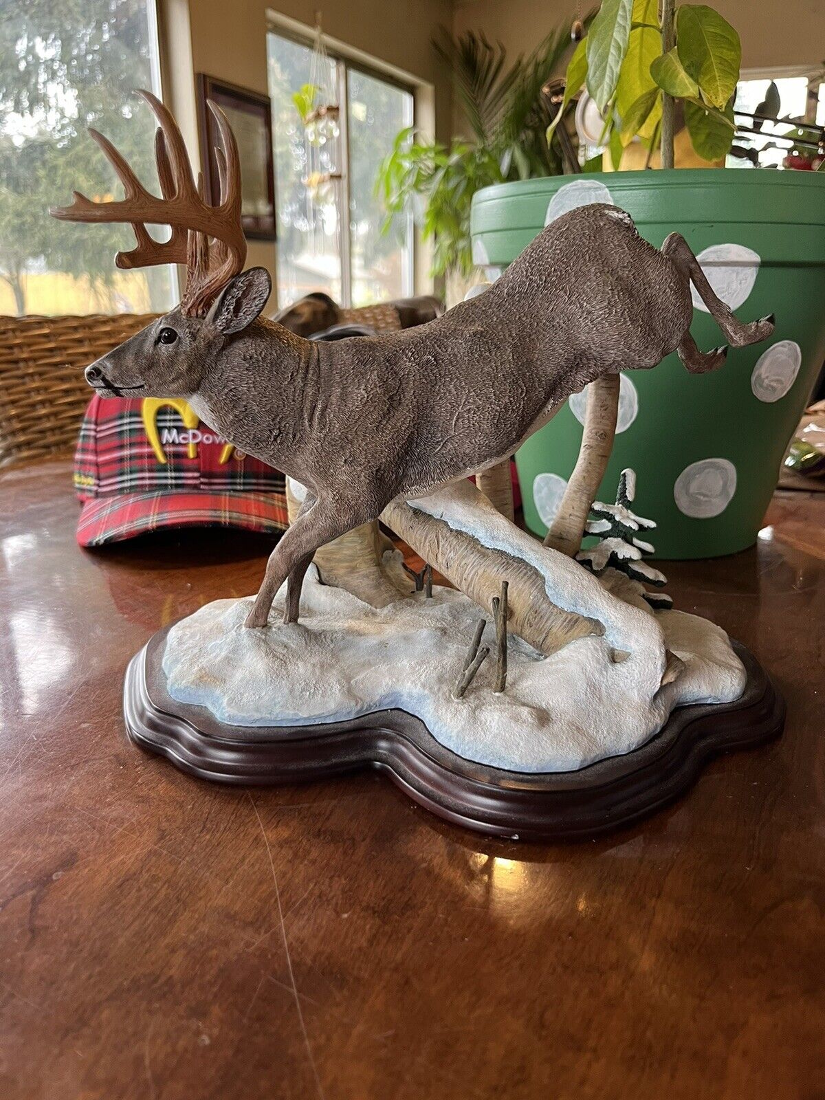 Danbury Mint The Buck of a Lifetime Sculpture By Nick Bibby Deer 10 pt