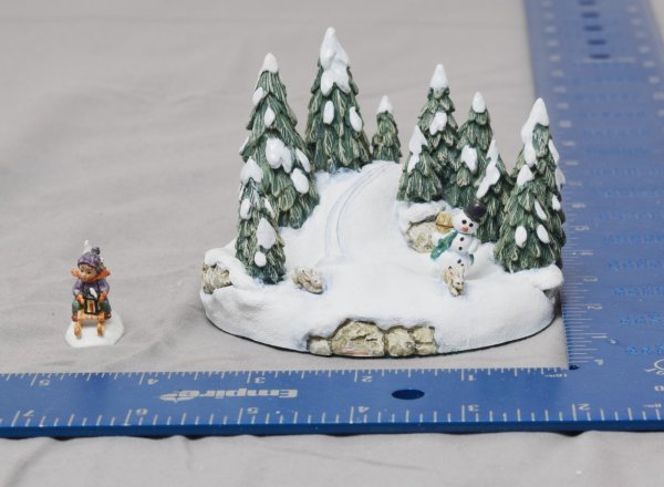 Rare RIDE INTO CHRISTMAS Hummel Goebel Bronze Danbury 294/P Hummelscape Set COA