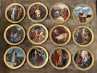 Ten Commandments Danbury Mint Plates 22k Gold ~ Complete Set 12 Plates