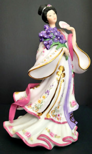 Danbury Mint "Iris Princess" by Lena Liu 10" Porcelain Asian Figurine