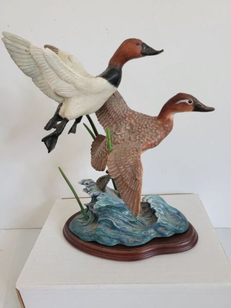 Danbury Mint~Safe Waters~Ronnie Wells Duck Figurine