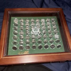 ??DANBURY MINT US STATE QUARTER CASE America Beautiful Complete Set Uncirculated
